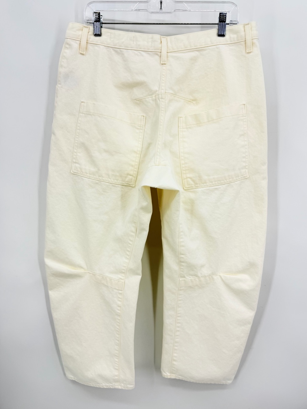 Nili Lotan Shon Jeans Cotton Cream Size 31 - Picture 6 of 14